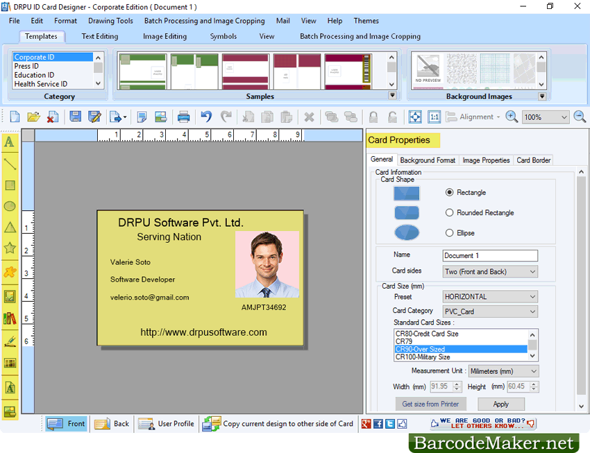 id cards maker corporate edition design id cards for employees