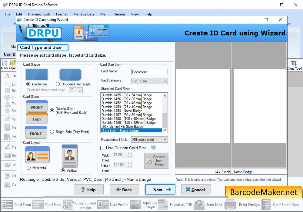 ID Card Designing tool