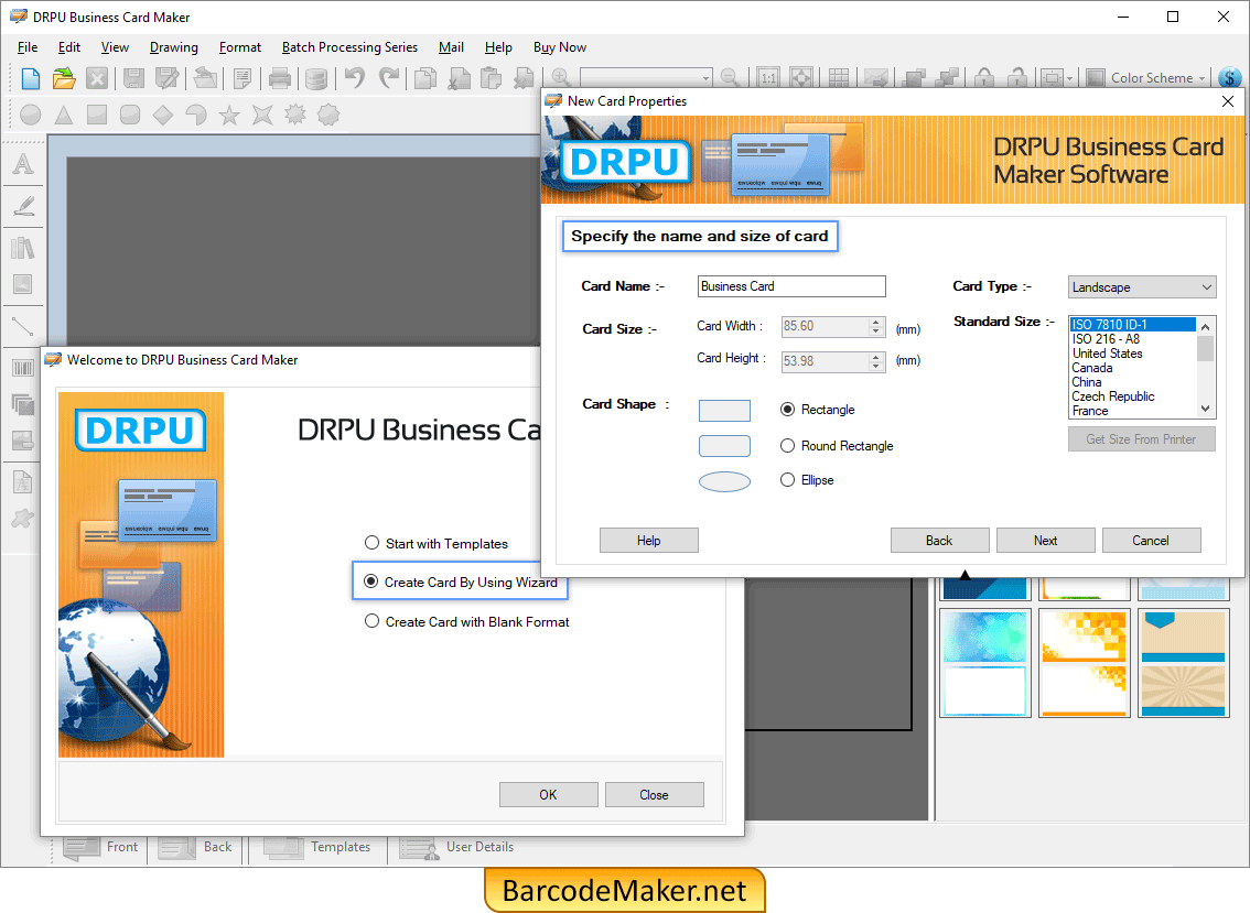 Create Card By Using Wizard Create Card By Using Wizard