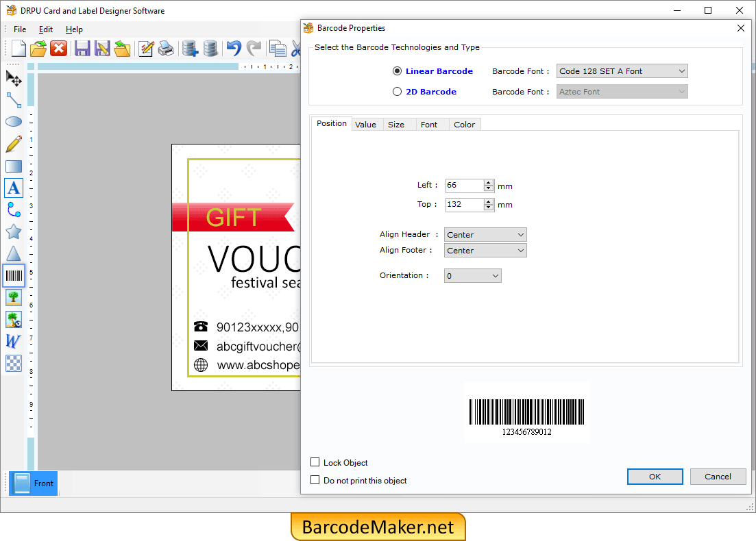 Barcode Properties Barcode Properties