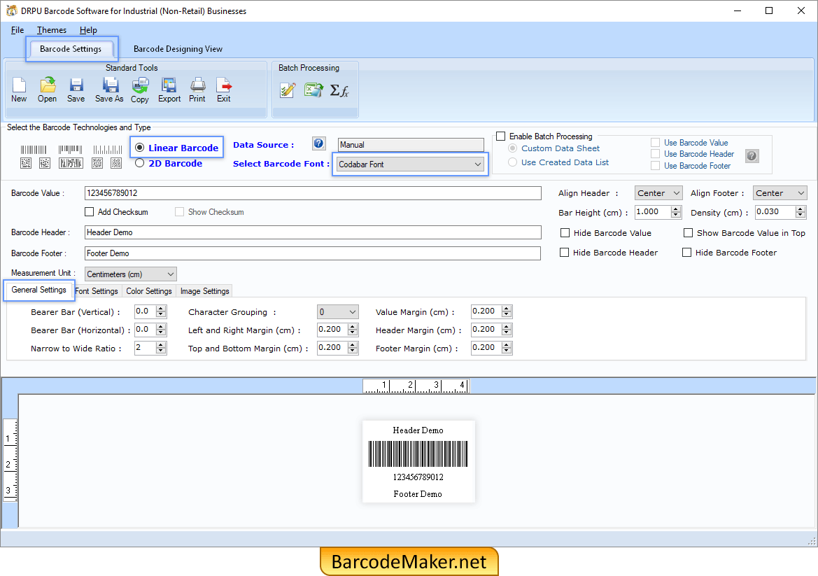 Barcode Maker Software for Industrial Industry
