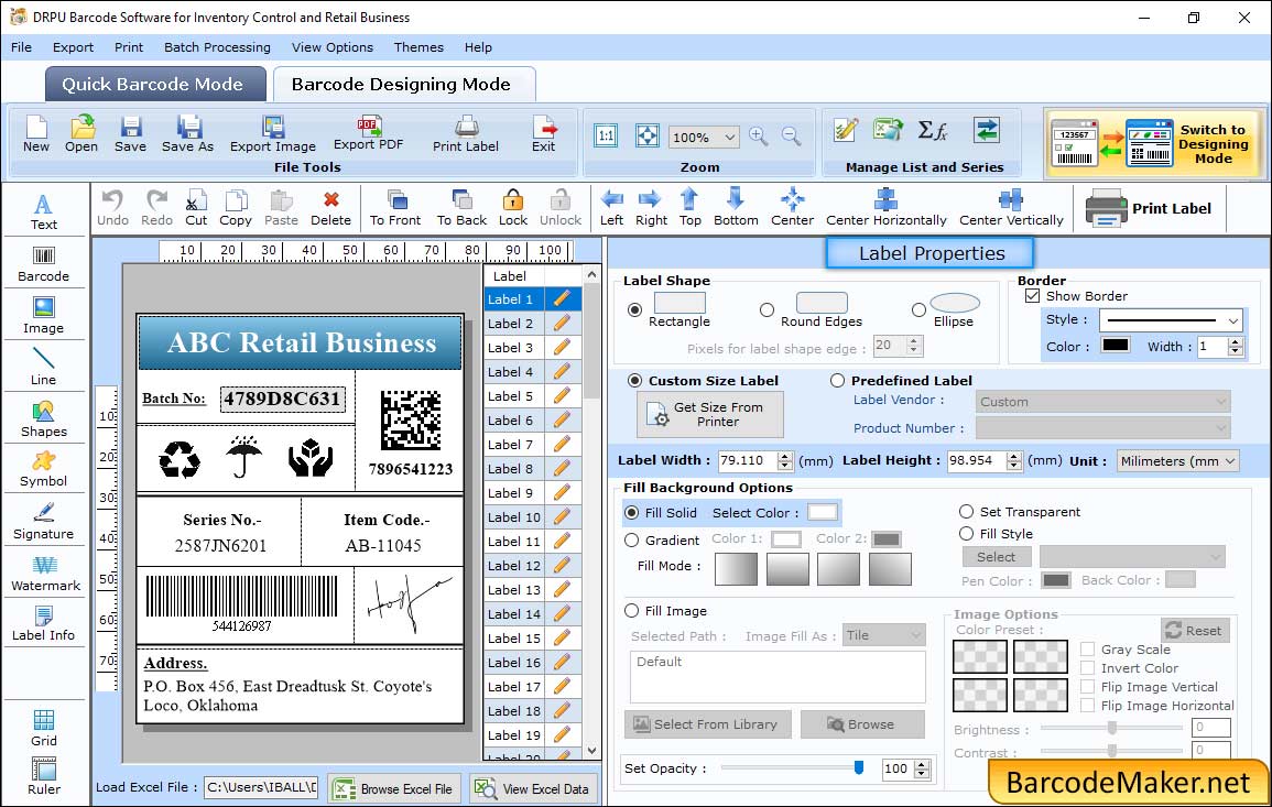 Barcode Maker Software for Retail Business