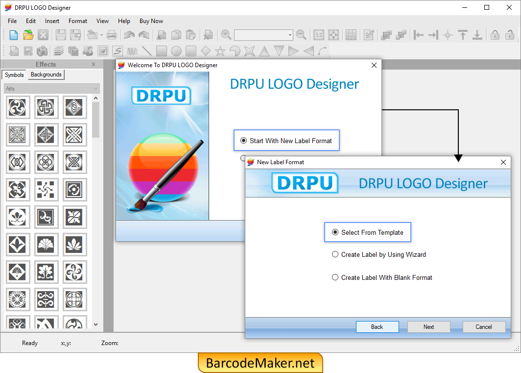 Select From Template LOGO Maker Software