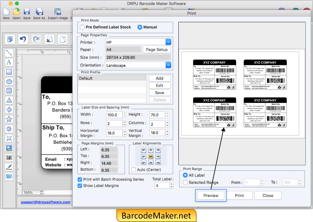 Mac Barcode maker Software