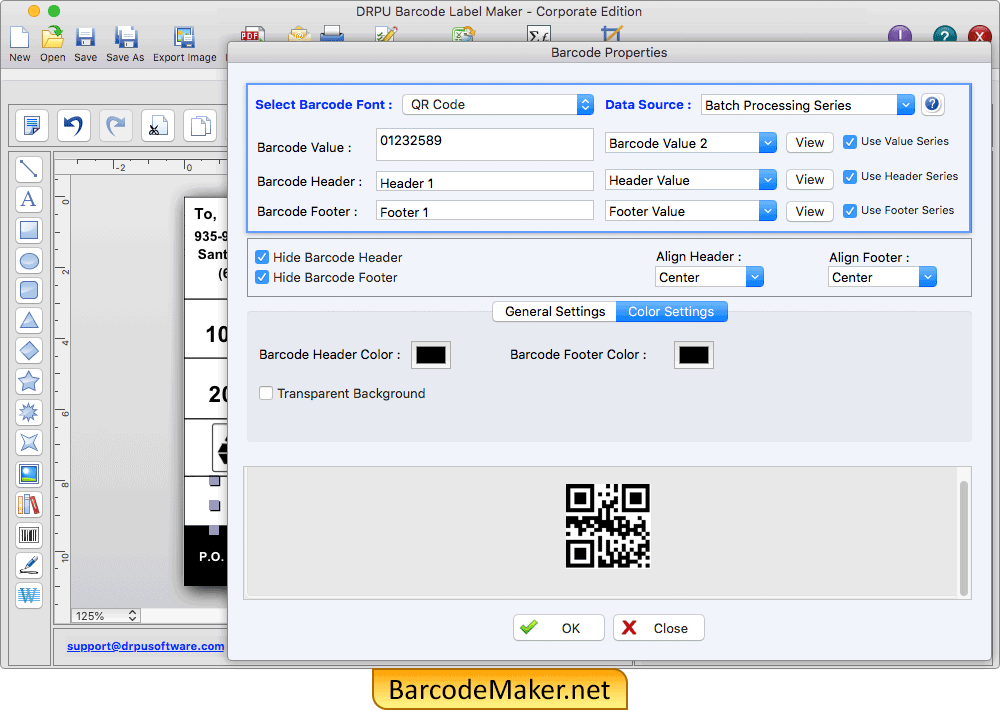 Barcode Properties Barcode Properties