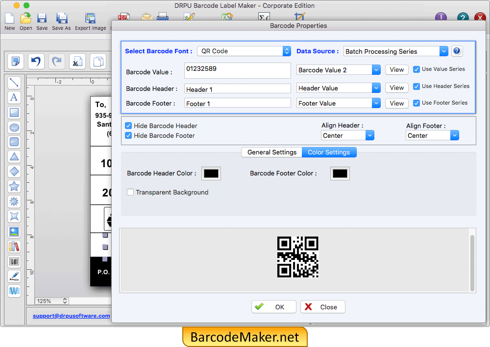 Barcode Properties