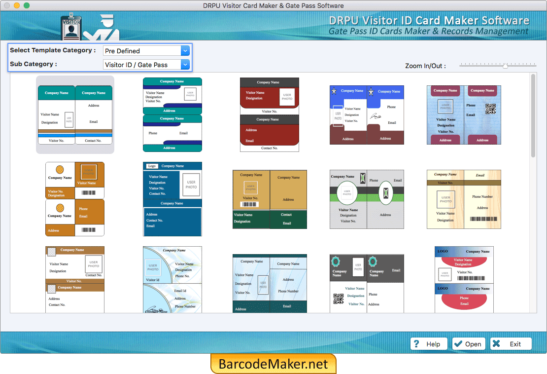 Choose Pre-defined Template