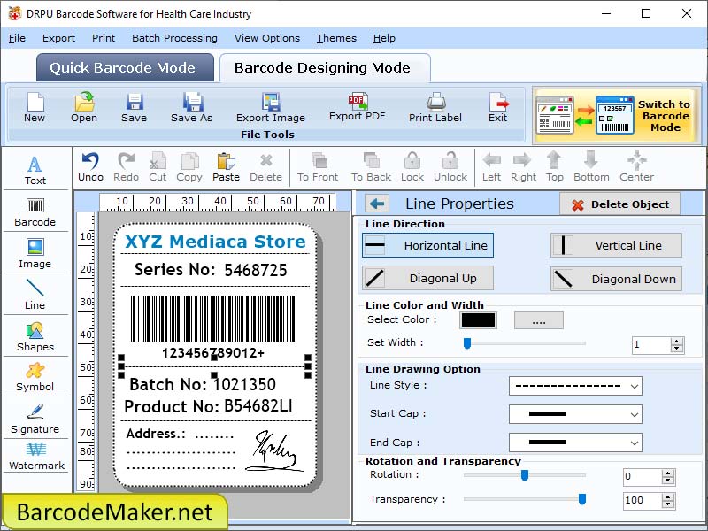 Barcode Maker Software for Healthcare Windows 11 download