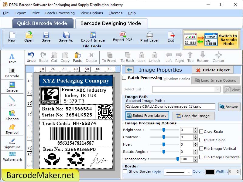 Windows 7 Label Generator for Packaging 7.6 full